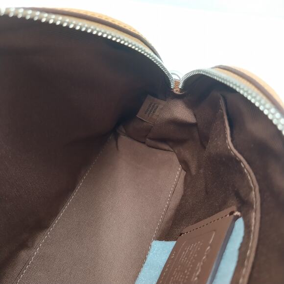 Coach Brown Leather Zipper Closure Crossbody Bag - NWT $328 - Picture 10 of 16